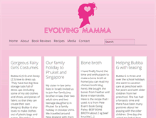 Tablet Screenshot of evolvingmamma.com